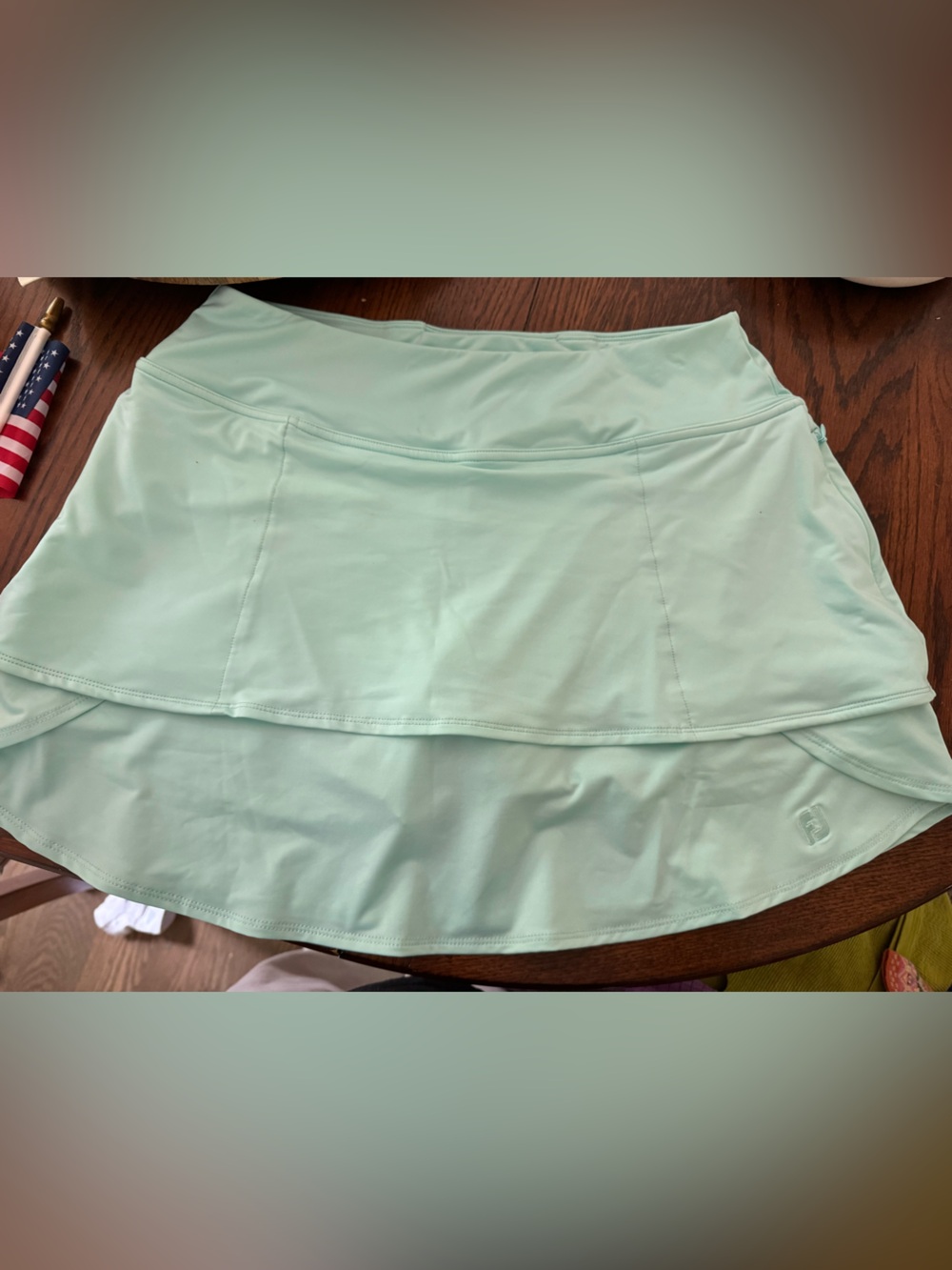 Foot joy Light Mint tiered golf Skort - Women medium